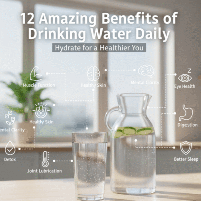 12 Amazing Benefits of Drinking Water Daily.