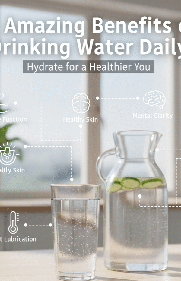 12 Amazing Benefits of Drinking Water Daily.