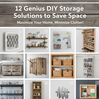 12 Genius DIY Storage Solutions to Save Space.