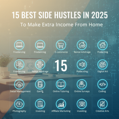 15 Best Side Hustles in 2025 to Make Extra Income from Home.