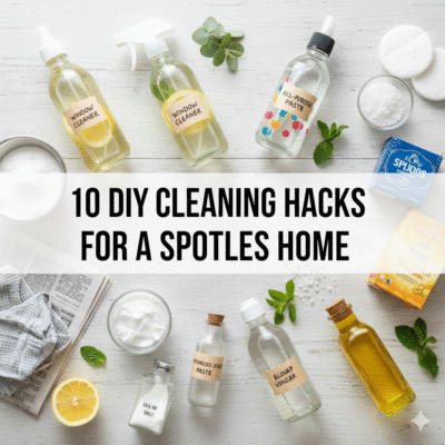 10 DIY Cleaning Hacks for a Spotless Home.