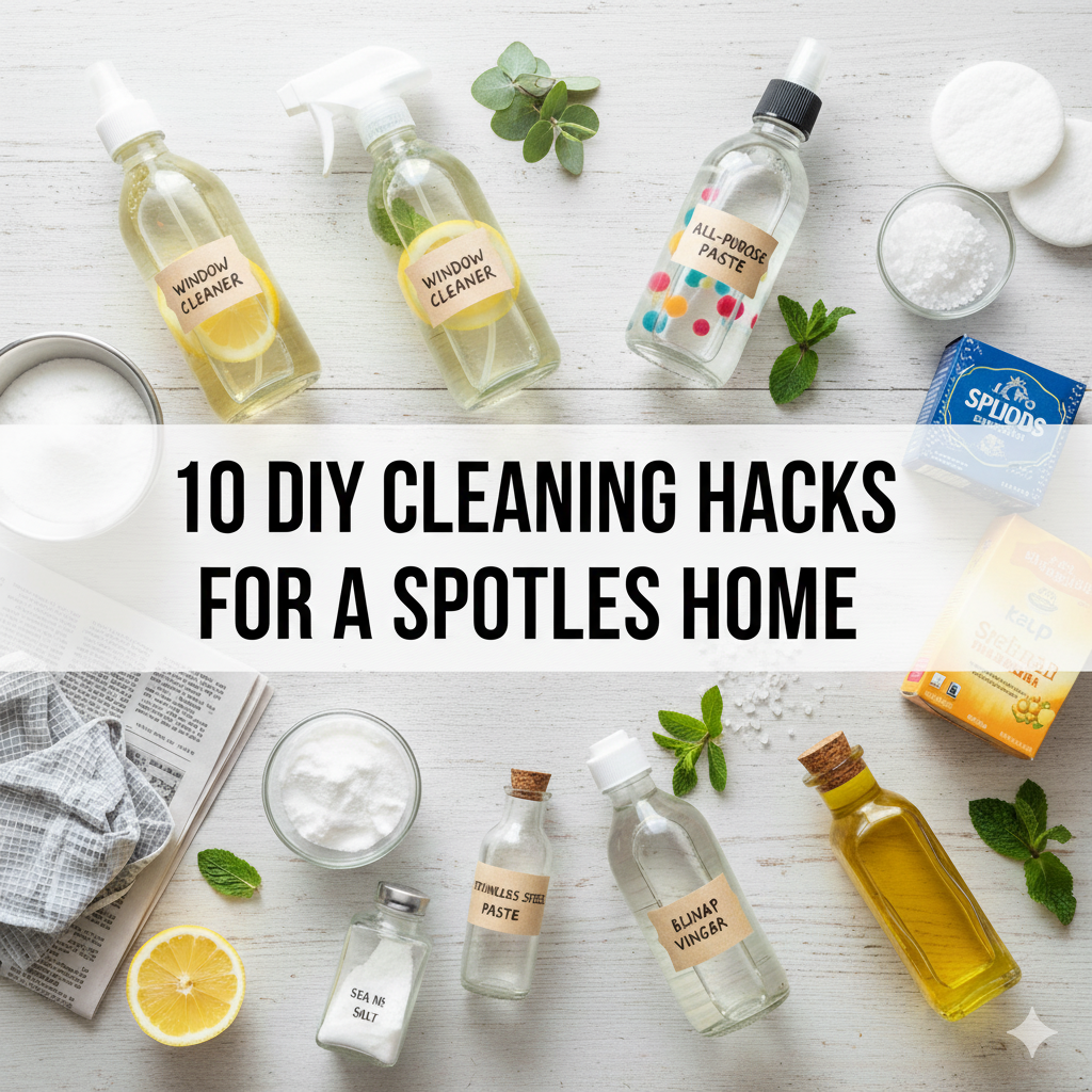 10 DIY Cleaning Hacks for a Spotless Home.
