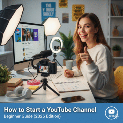 How to Start a YouTube Channel Beginner Guide (2025 Edition).